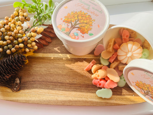 Autumn Woods & Pumpkin scoopie pot
